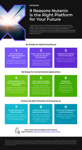 9 Reasons Nutanix  is the Right Platform for Your Future