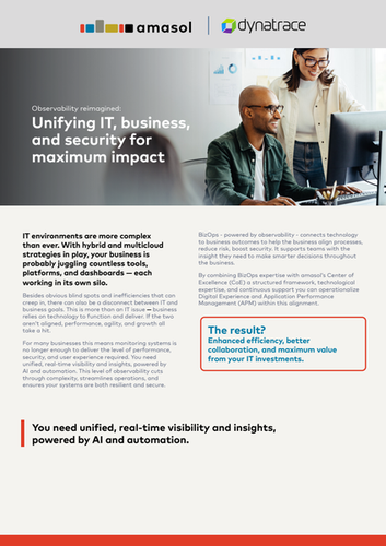Observability reimagined: Unifying IT, business, and security for maximum impact
